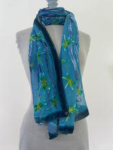 Load image into Gallery viewer, Dragonflies Turquoise Velvet Scarf/Shawl