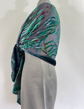 Load image into Gallery viewer, Black Eucalyptus Leaves Scarf/Shawl