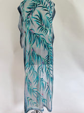 Load image into Gallery viewer, Pale Gray Eucalyptus Leaves Scarf/Shawl