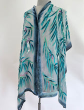 Load image into Gallery viewer, Pale Gray Eucalyptus Leaves Scarf/Shawl