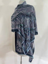 Load image into Gallery viewer, All Black Eucalyptus Leaves Scarf/Shawl
