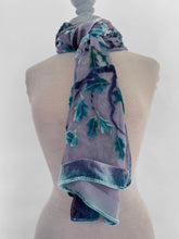 Load image into Gallery viewer, Gray Oak Leaves Scarf/Shawl