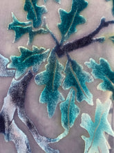 Load image into Gallery viewer, Gray Oak Leaves Scarf/Shawl