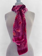Load image into Gallery viewer, Red Oak Leaves Scarf/Shawl