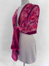 Load image into Gallery viewer, Red Oak Leaves Scarf/Shawl