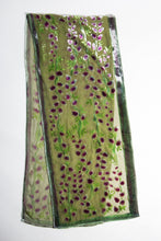 Load image into Gallery viewer, Burnout Velvet Scarf with Willows pattern in Olive Green