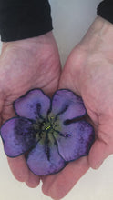 Load and play video in Gallery viewer, Purple Large Flower Pin