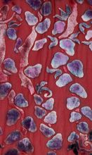 Load image into Gallery viewer, Velvet Scarf with Willow Branches in Red