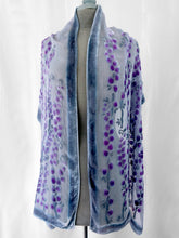 Load image into Gallery viewer, Pale Gray Scarf/Shawl with Willows