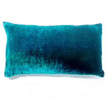 Load image into Gallery viewer, Aqua blue 12"x20" Pillow with Dragonflies Pattern-Sherit Levin