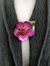 Load image into Gallery viewer, Berry Velvet Flower Pin/Hair Clip-Sherit Levin