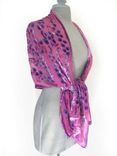 Load image into Gallery viewer, Berry Velvet Scarf/Shawl with Willows Pattern-Sherit Levin