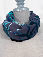 Load image into Gallery viewer, Winter Branches Circle Scarf in Black