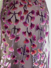 Load image into Gallery viewer, Bordeaux Background Gingko Scarf-Sherit Levin