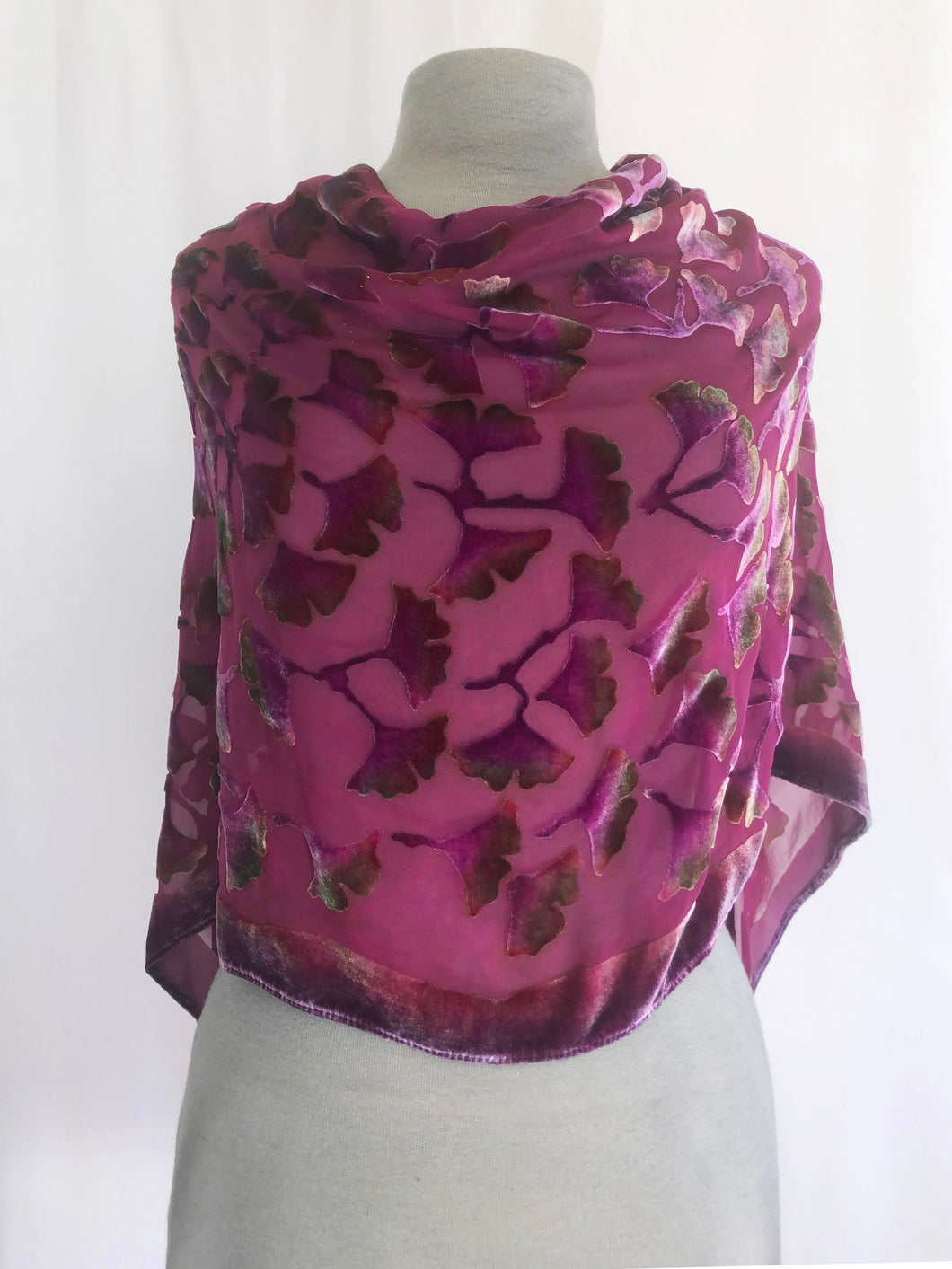 Poncho/Scarf in Berry