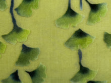 Load image into Gallery viewer, Chartreuse Green Gingko Pillow