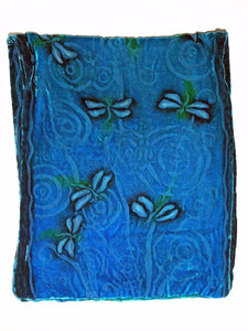 Cowl with Dragonflies in Blue-Sherit Levin