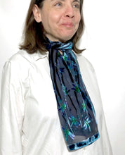 Load image into Gallery viewer, Dragonflies Scarf in black-Sherit Levin