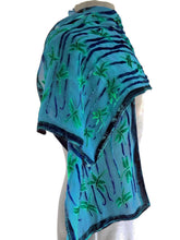 Load image into Gallery viewer, Dragonflies Turquoise Velvet Scarf/Shawl