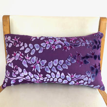 Load image into Gallery viewer, Dusty Purple 12"x20" Pillow with Willow Branches Pattern-Sherit Levin