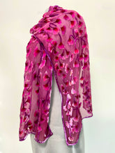 Load image into Gallery viewer, Floral Fuchsia Scarf