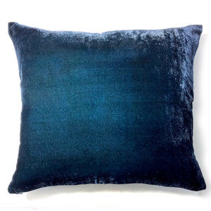 Gingko 20" Square Pillow Cover with Dark Blue reverse-Sherit Levin