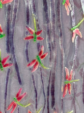 Load image into Gallery viewer, Dragonflies Scarf in Light Gray