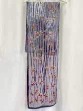 Load image into Gallery viewer, Dragonflies Scarf in Light Gray