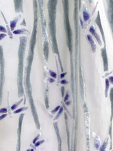 Load image into Gallery viewer, Scarf/Shawl with Dragonflies in Pale Gray