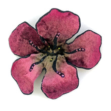 Load image into Gallery viewer, Large Fuchsia Flower Pin-Sherit Levin
