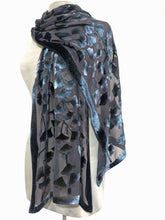 Load image into Gallery viewer, Mostly Black Velvet Scarf Wrap-Sherit Levin