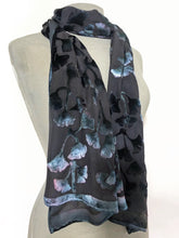Load image into Gallery viewer, Mostly Black Velvet Scarf Wrap-Sherit Levin