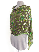 Load image into Gallery viewer, Olive Green Versatile Velvet Poncho-Sherit Levin