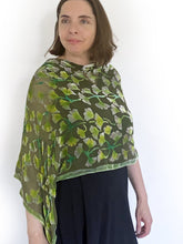 Load image into Gallery viewer, Olive Green Versatile Velvet Poncho-Sherit Levin