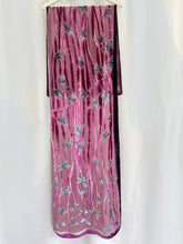 Load image into Gallery viewer, Scarf/Wrap with Dragonflies in Berry