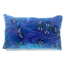 Load image into Gallery viewer, Purple 12&quot;x20&quot; Pillow with Dragonflies Pattern-Sherit Levin
