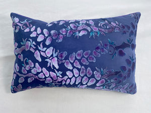 Purple 12"x20" Pillow with Willow Branches Pattern