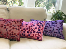 Load image into Gallery viewer, Roses Pillow in Berry Tones.-Sherit Levin
