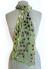 Load image into Gallery viewer, Sage Background Gingko Scarf-Sherit Levin
