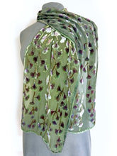 Load image into Gallery viewer, Sage Background Gingko Scarf-Sherit Levin
