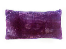 Load image into Gallery viewer, Scrolls Pattern Pillow in Amethyst Purple-Sherit Levin