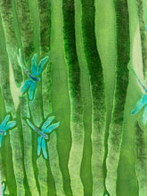 Load image into Gallery viewer, Dragonflies Green Velvet Scarf/Shawl