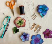 Load image into Gallery viewer, Purple Velvet Hair Clip/Pin