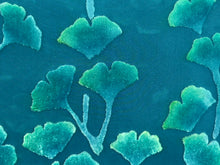 Load image into Gallery viewer, Turquoise Gingko Pillow 12"x20"