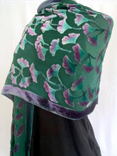 Load image into Gallery viewer, Flowering Branches Scarf/Wrap in Teal
