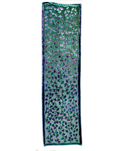 Load image into Gallery viewer, Flowering Branches Scarf/Wrap in Teal