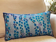 Load image into Gallery viewer, Turquoise Willow Branches Pillow-sold out-Sherit Levin