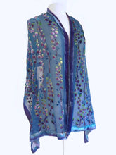 Load image into Gallery viewer, Velvet Scarf/Shawl in Periwinkle