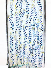 Load image into Gallery viewer, Velvet Scarf/Shawl with Willow Branches Pattern in Ivory-Sherit Levin