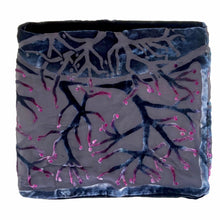 Load image into Gallery viewer, Velvet Winter Branches Circle Scarf in Black-Sherit Levin